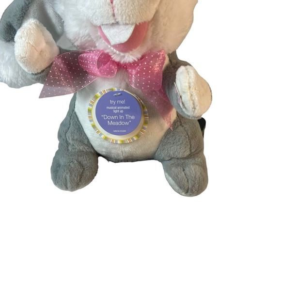Dan Dee Singing Dancing Easter Bunny Light Up Cheeks Animated Plush Rabbit FUN - Picture 8 of 16